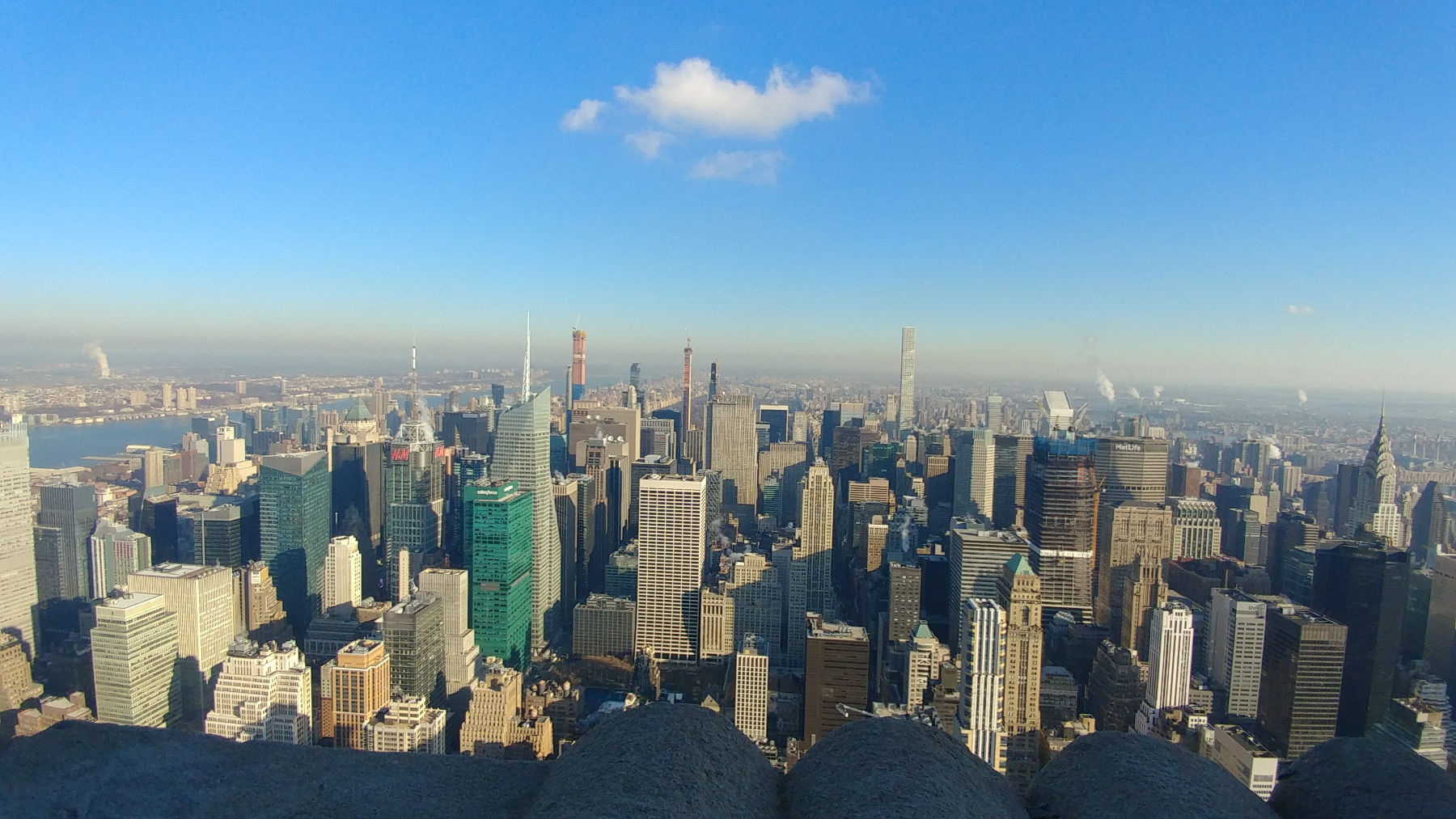 NY City from the World Trade Center observation deck